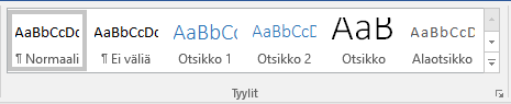 Tyylit ryhmä
